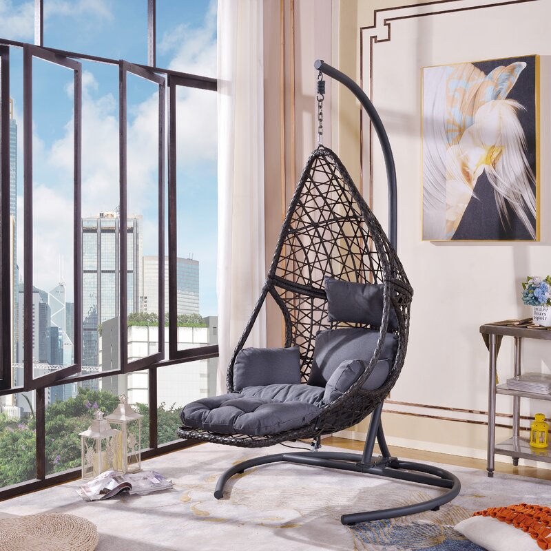 Bayou Breeze Cleorand Swing Chair with Stand | Wayfair